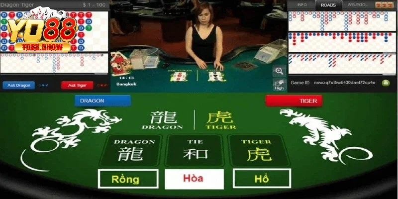 Rồng Hổ là trò chơi bài đơn giản và nhanh chóng tại YO88